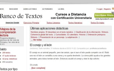 Banco de textos para el aula
